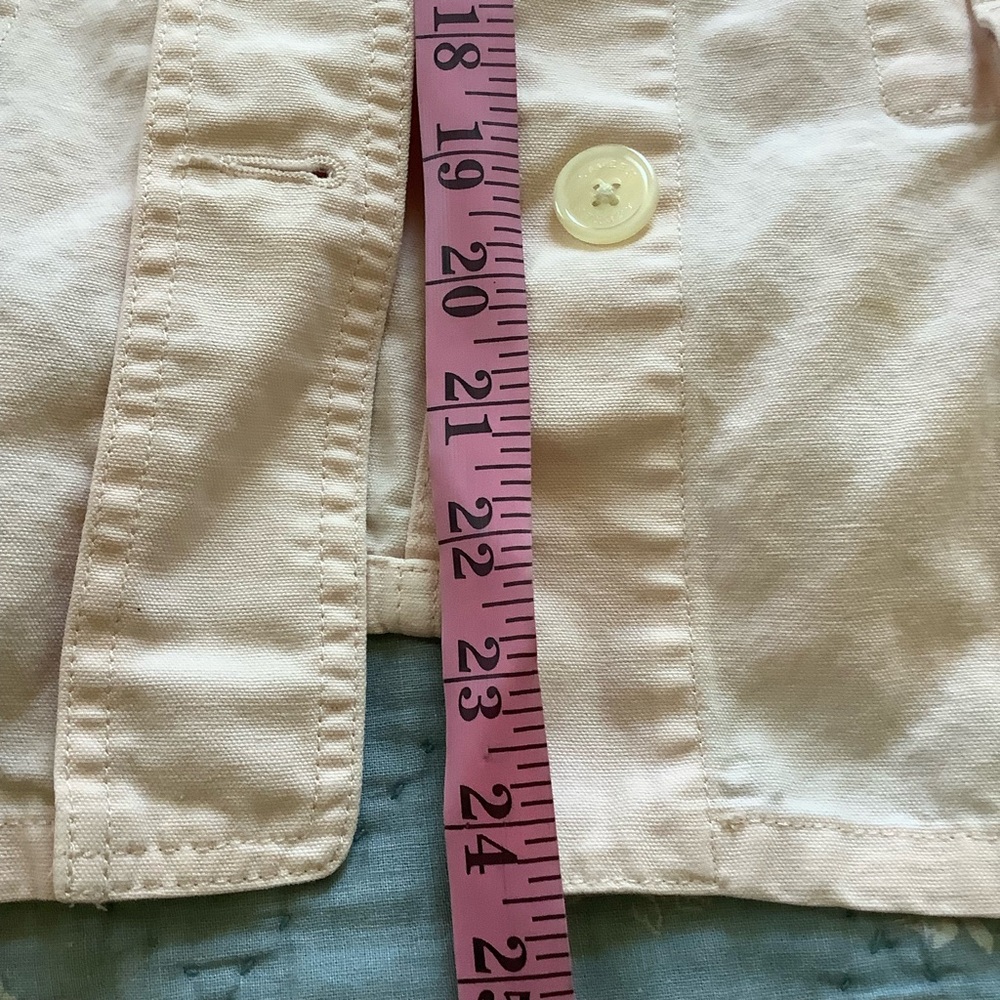 Ralph Lauren Field Jacket Womens Pink Linen Cotton Size L - Picture 4 of 6